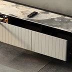 Mobile TV 71 Black Stone Side Extension Storage con cassetti