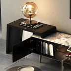 Mobile TV 71 Black Stone Side Extension Storage con cassetti