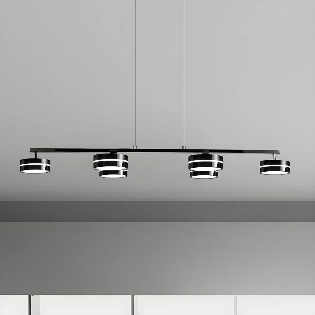 Suspension LED moderne à intensité variable avec télécommande pour îlot de cuisine