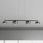 Suspension LED moderne à intensité variable avec télécommande pour îlot de cuisine