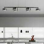 Suspension LED moderne à intensité variable avec télécommande pour îlot de cuisine