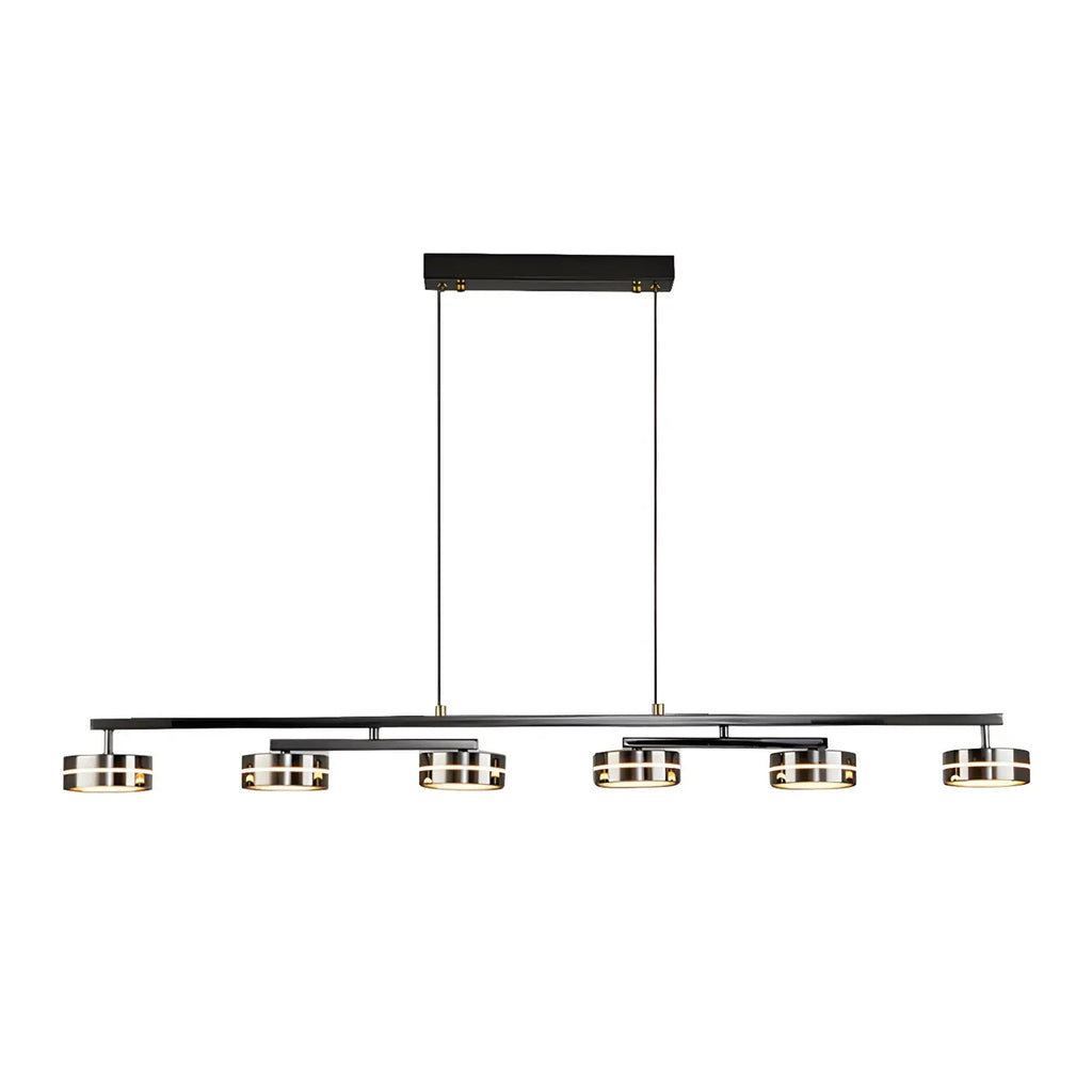 Suspension LED moderne à intensité variable avec télécommande pour îlot de cuisine