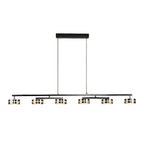 Suspension LED moderne à intensité variable avec télécommande pour îlot de cuisine