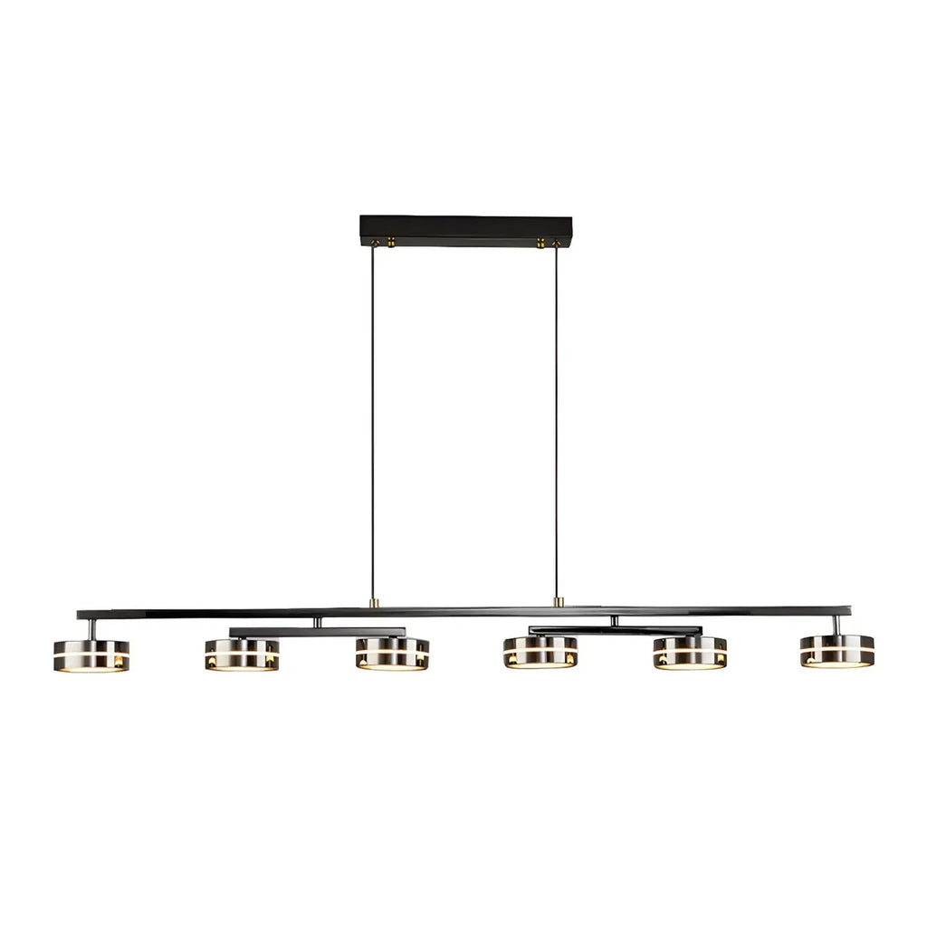 Suspension LED moderne à intensité variable avec télécommande pour îlot de cuisine