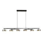 Suspension LED moderne à intensité variable avec télécommande pour îlot de cuisine