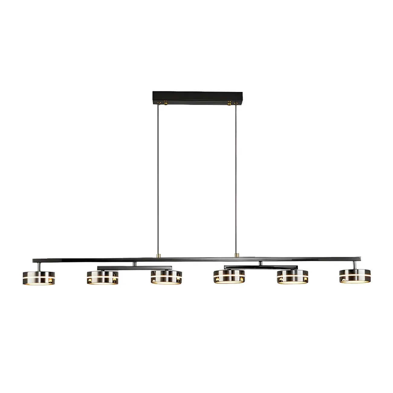 Suspension LED moderne à intensité variable avec télécommande pour îlot de cuisine