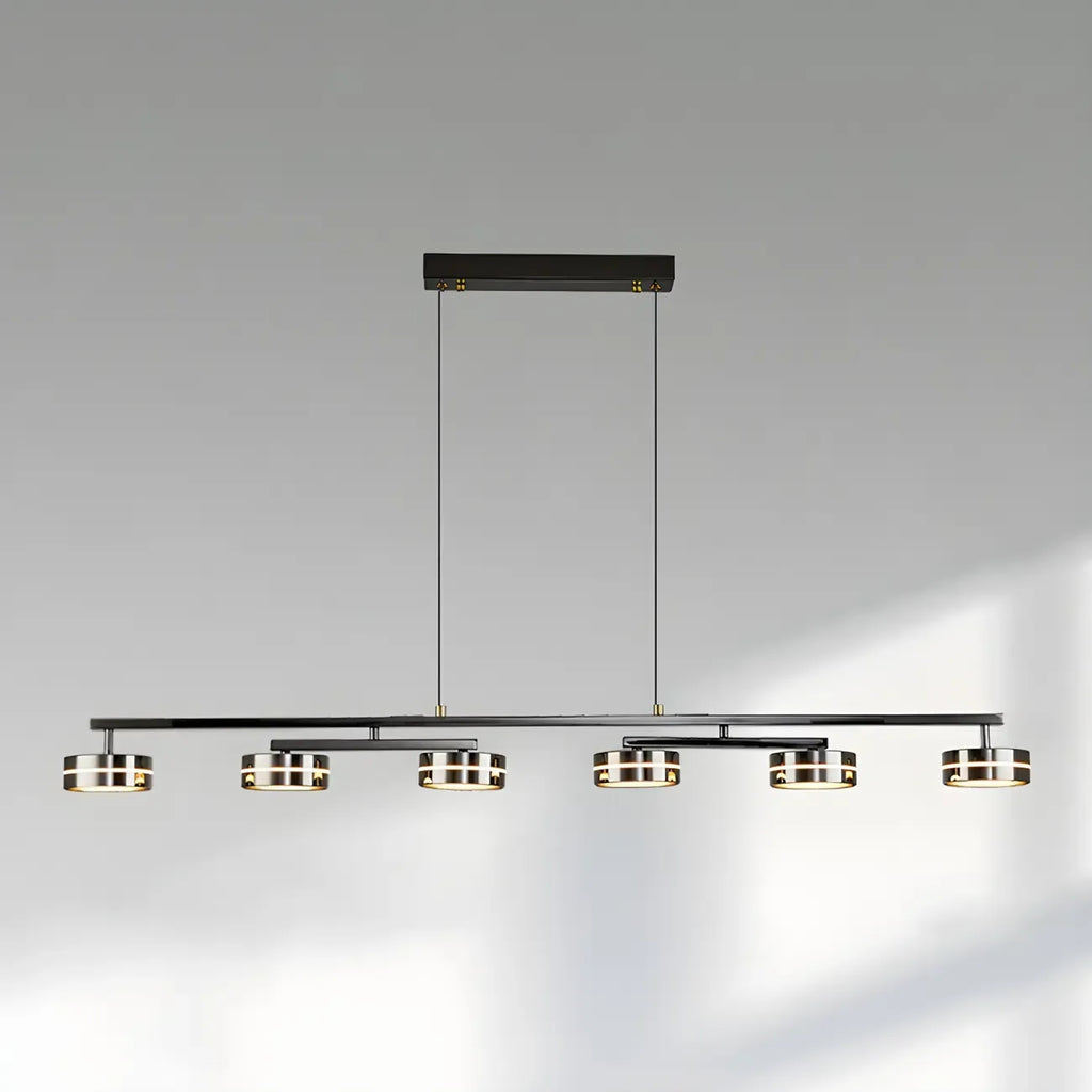 Suspension LED moderne à intensité variable avec télécommande pour îlot de cuisine