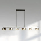 Suspension LED moderne à intensité variable avec télécommande pour îlot de cuisine