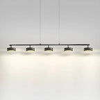 Suspension LED moderne à intensité variable avec télécommande pour îlot de cuisine