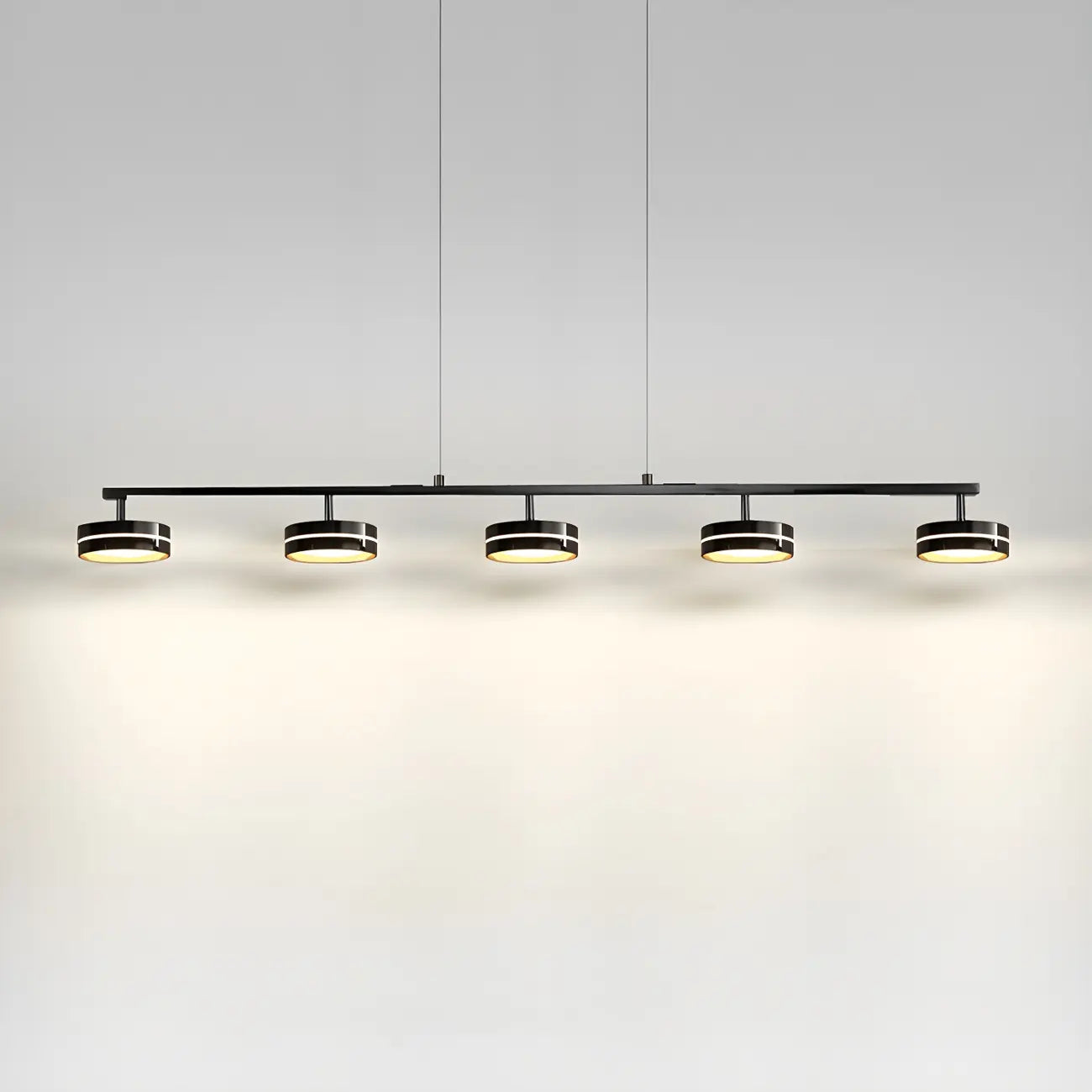 Suspension LED moderne à intensité variable avec télécommande pour îlot de cuisine