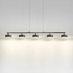 Suspension LED moderne à intensité variable avec télécommande pour îlot de cuisine
