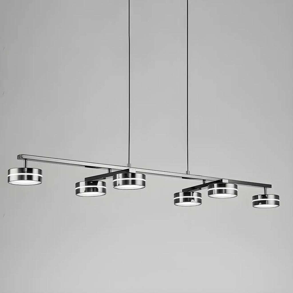 Suspension LED moderne à intensité variable avec télécommande pour îlot de cuisine