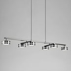 Suspension LED moderne à intensité variable avec télécommande pour îlot de cuisine