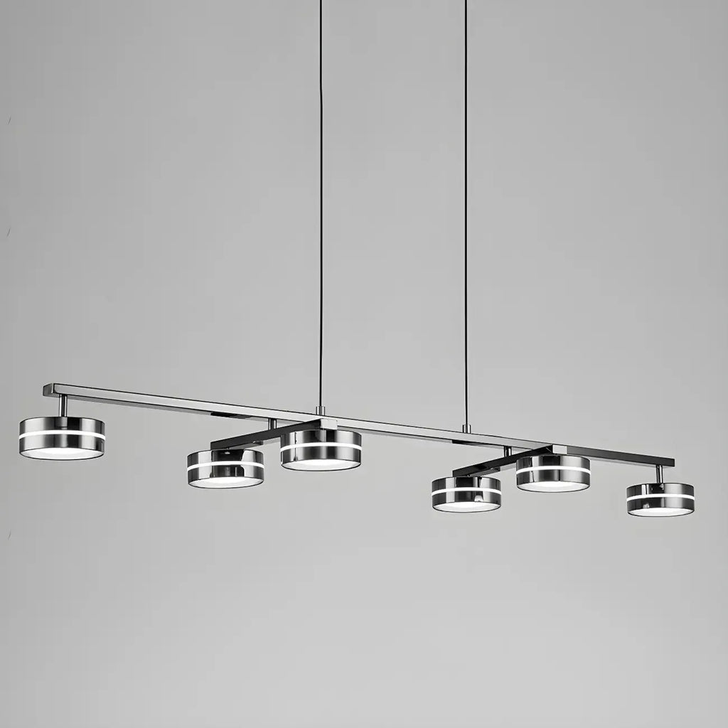 Suspension LED moderne à intensité variable avec télécommande pour îlot de cuisine