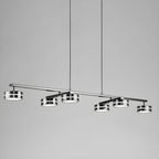 Suspension LED moderne à intensité variable avec télécommande pour îlot de cuisine
