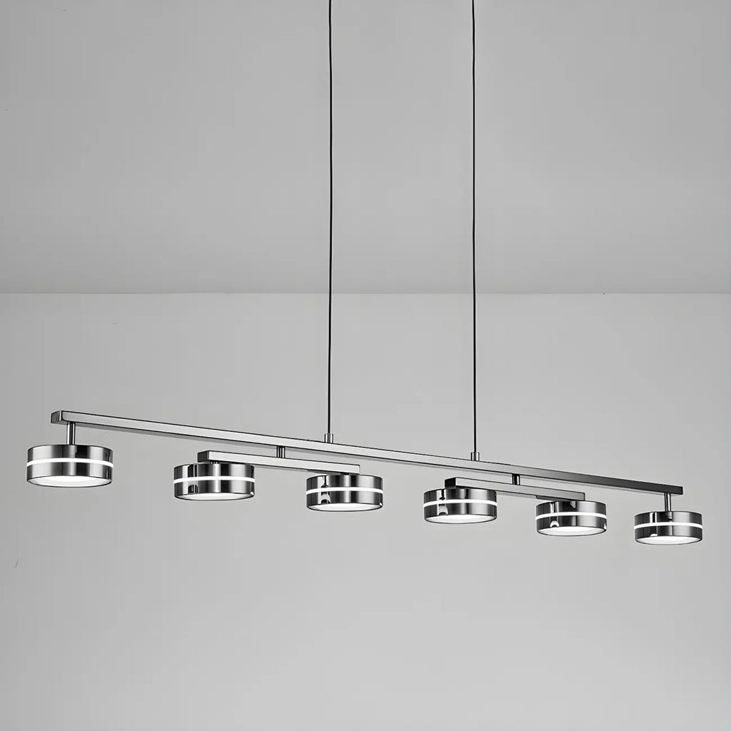 Suspension LED moderne à intensité variable avec télécommande pour îlot de cuisine