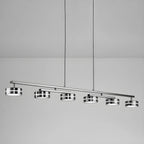 Suspension LED moderne à intensité variable avec télécommande pour îlot de cuisine
