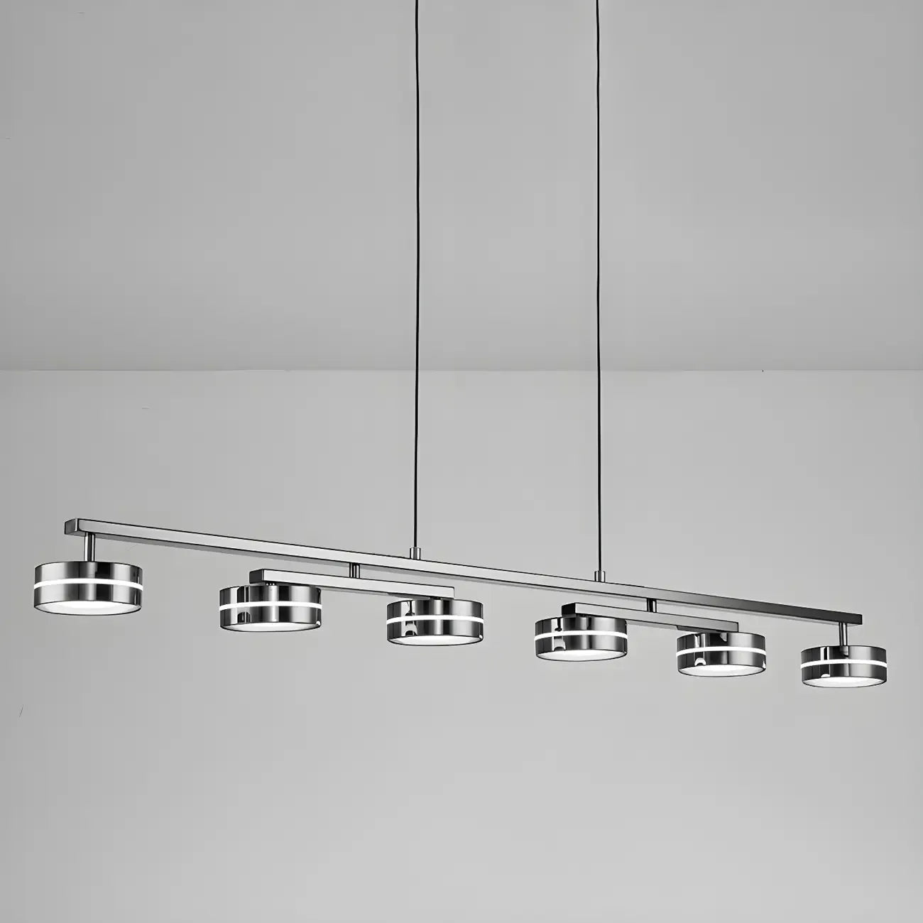 Suspension LED moderne à intensité variable avec télécommande pour îlot de cuisine