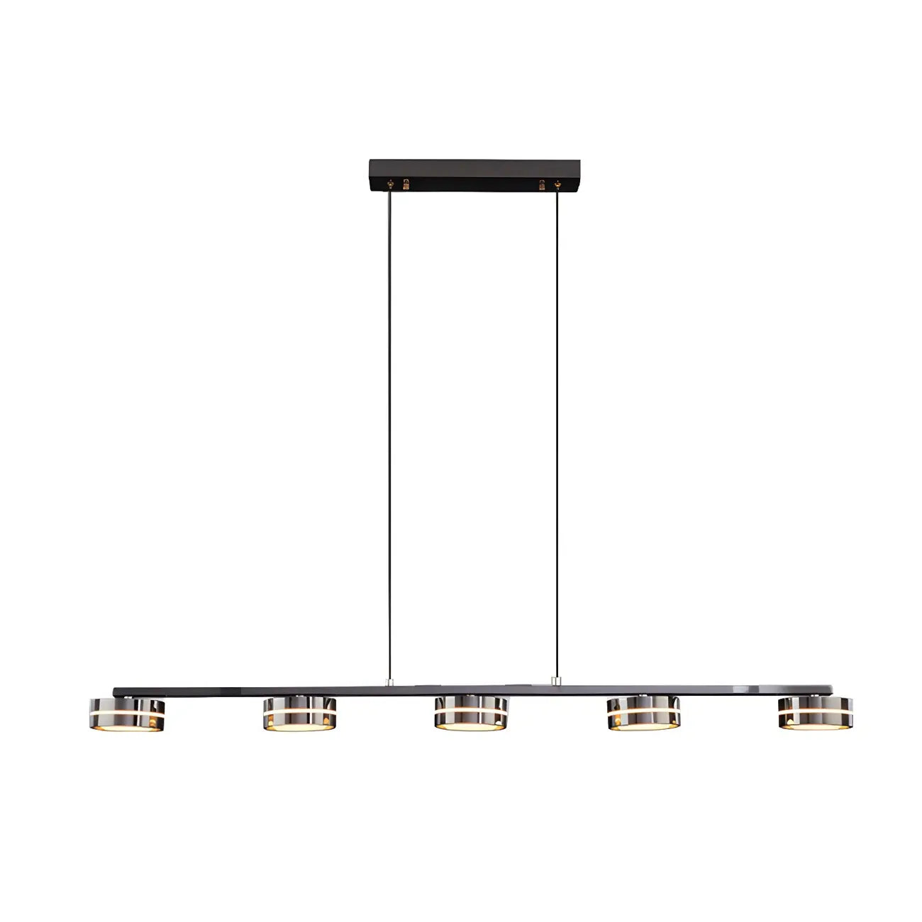 Suspension LED moderne à intensité variable avec télécommande pour îlot de cuisine