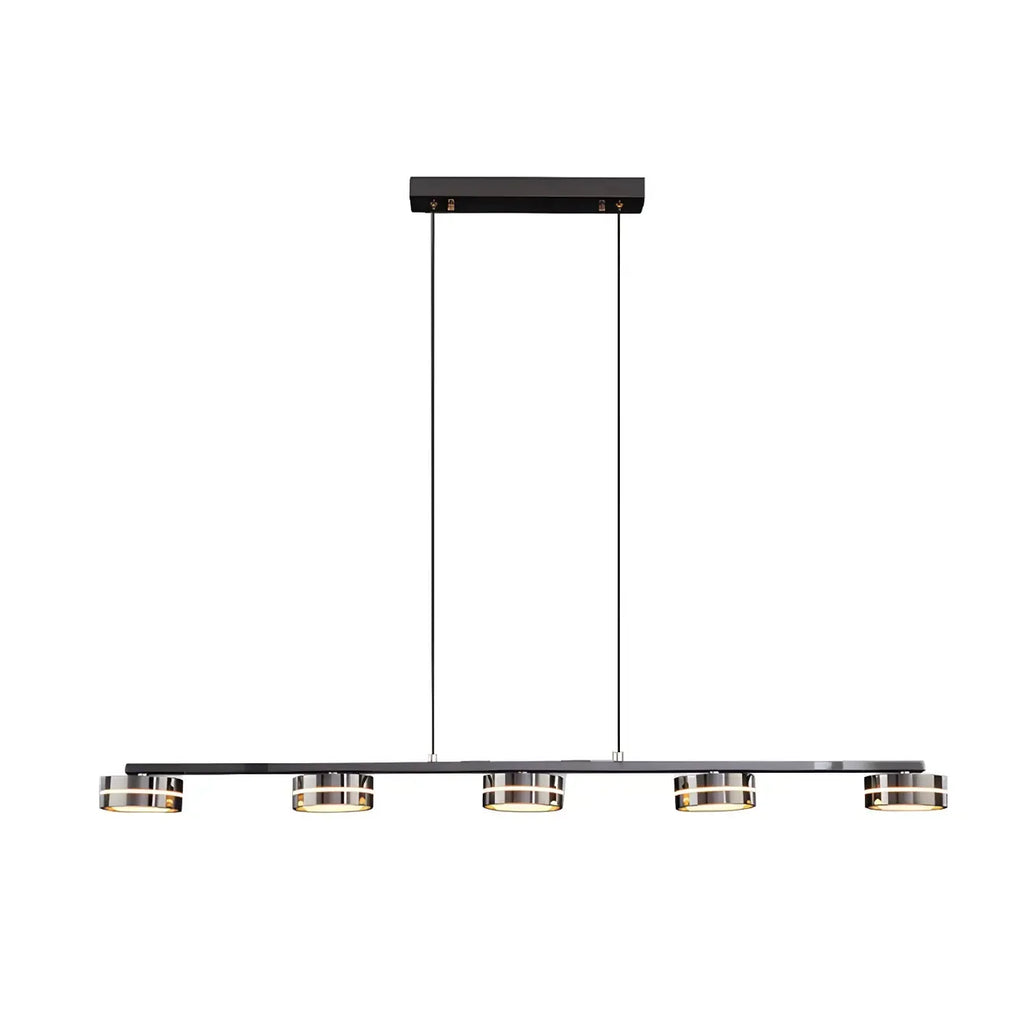Suspension LED moderne à intensité variable avec télécommande pour îlot de cuisine