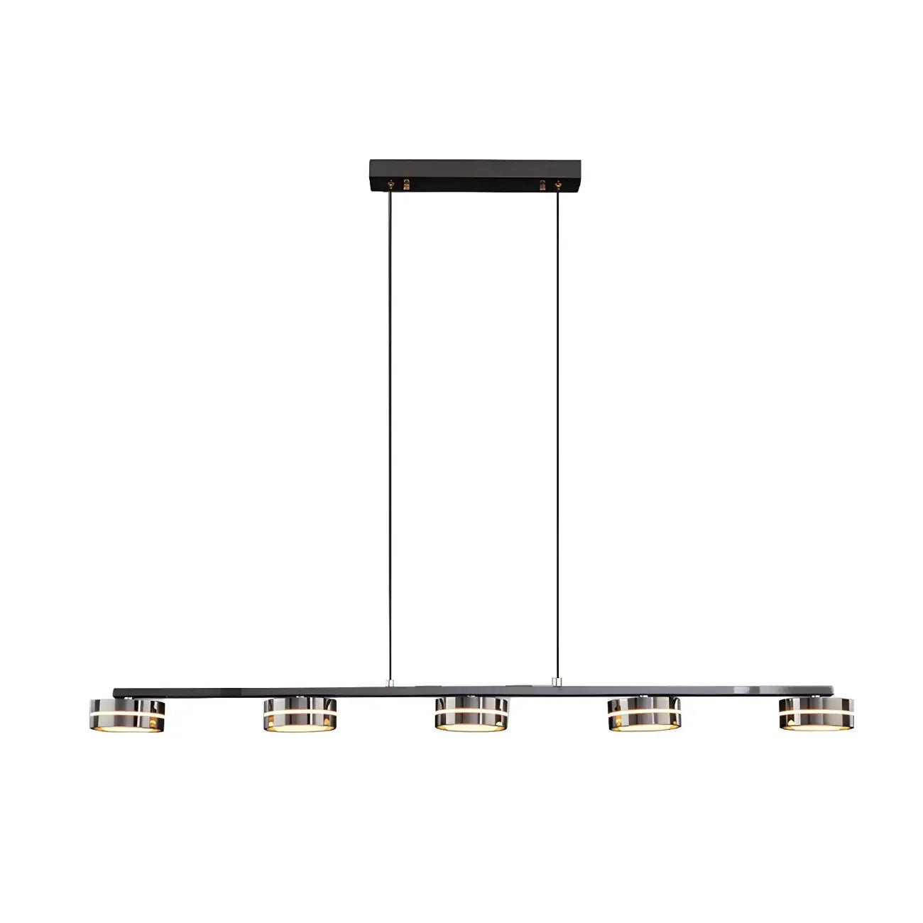 Suspension LED moderne à intensité variable avec télécommande pour îlot de cuisine