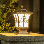 Lampes solaires d'extérieur vintage en bronze