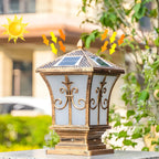 Lampes solaires d'extérieur vintage en bronze