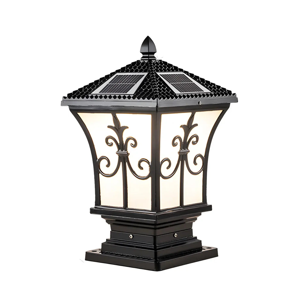 Lampes solaires d'extérieur vintage en bronze