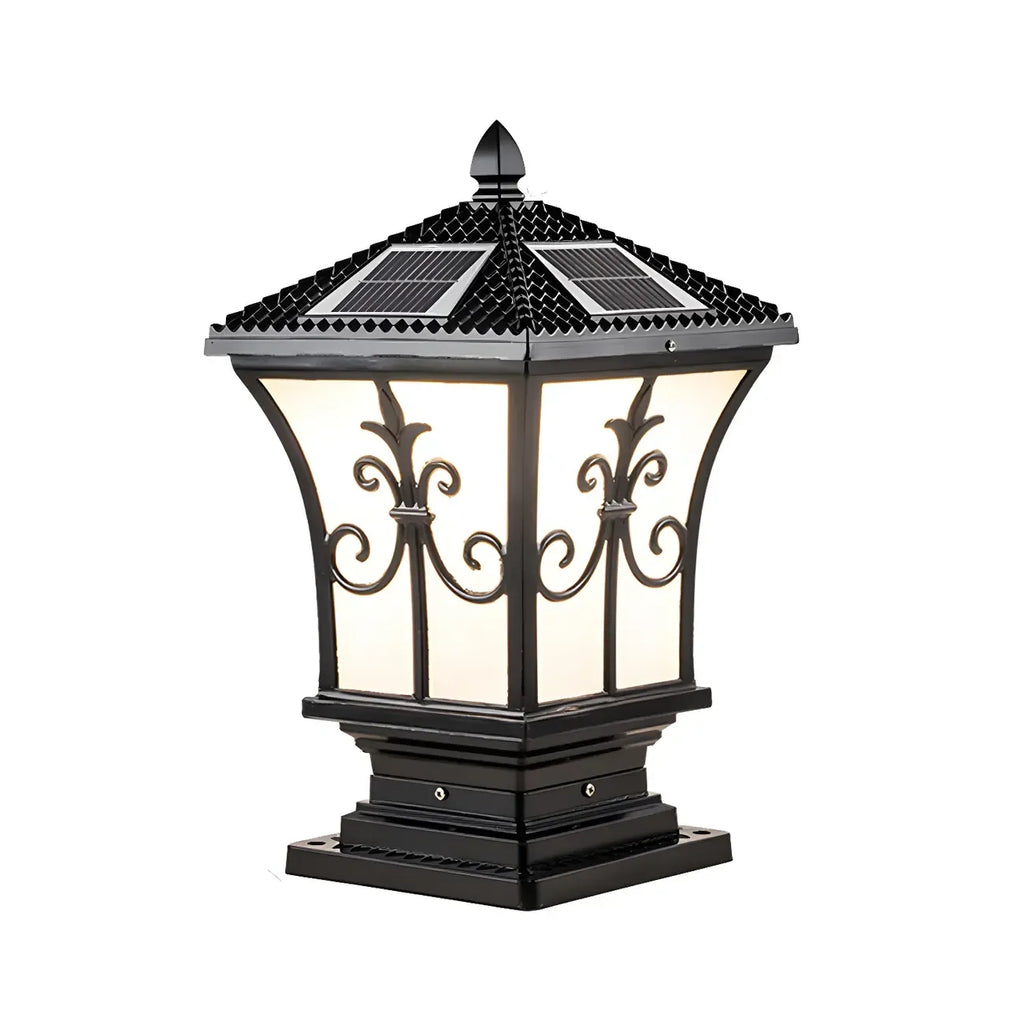 Lampes solaires d'extérieur vintage en bronze