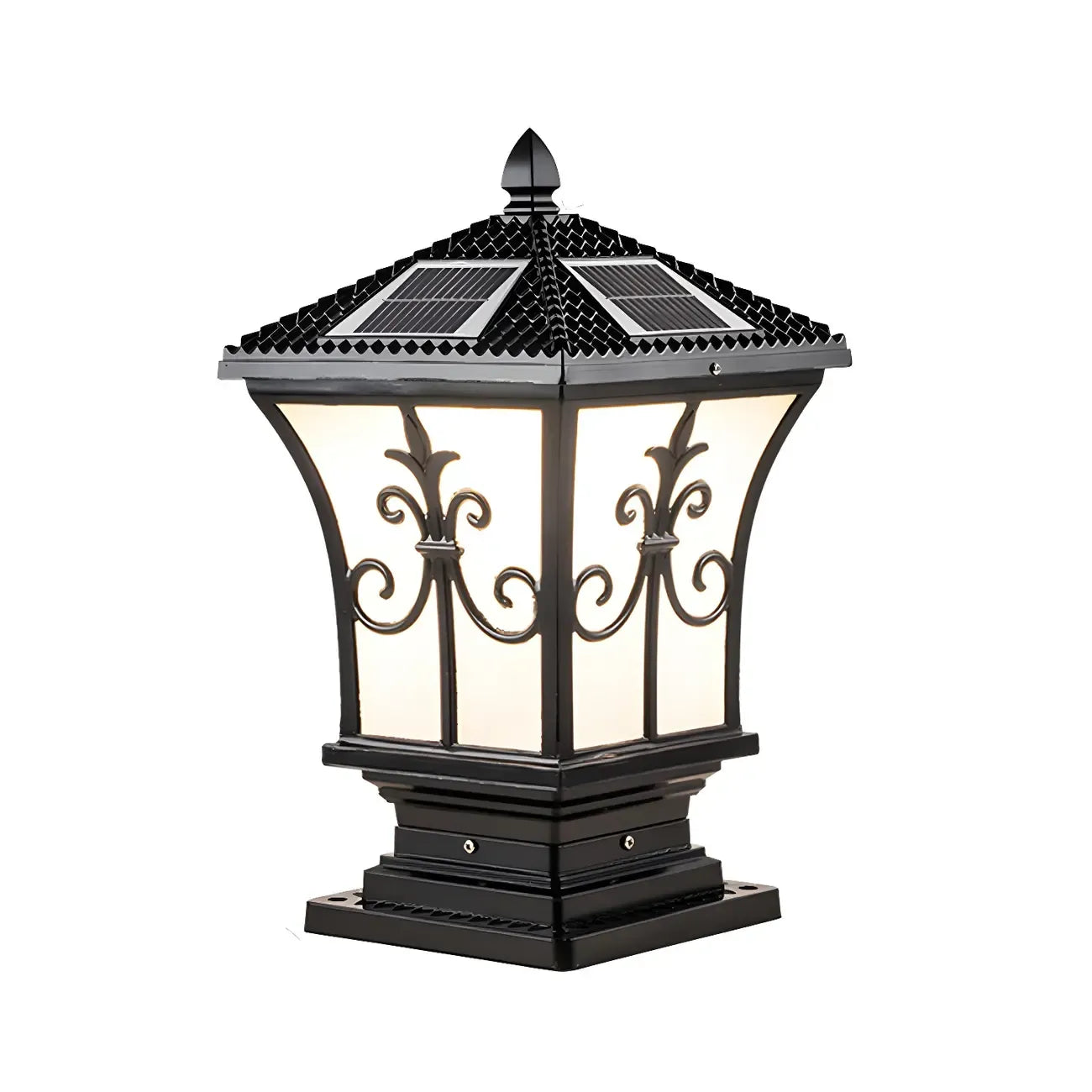 Lampes solaires d'extérieur vintage en bronze