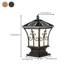 Lampes solaires d'extérieur vintage en bronze