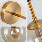 Lampe suspendue moderne en verre globe pour salle de bain