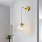 Lampe suspendue moderne en verre globe pour salle de bain
