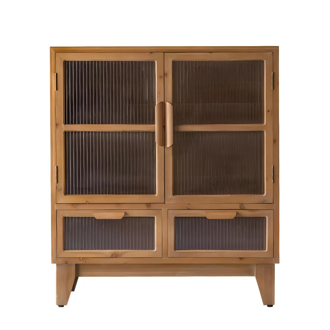 vaisselier classique en bois brun avec rangement