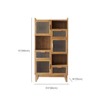 vaisselier classique en bois brun avec rangement