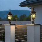 Lampe décorative rétro élégante en métal noir câblée