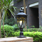Lampe décorative rétro élégante en métal noir câblée