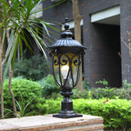 Lampe décorative rétro élégante en métal noir câblée