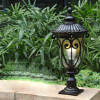 Lampe décorative rétro élégante en métal noir câblée