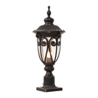 Lampe décorative rétro élégante en métal noir câblée