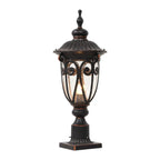 Lampe décorative rétro élégante en métal noir câblée