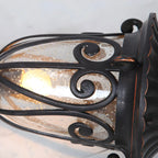 Lampe décorative rétro élégante en métal noir câblée