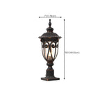 Lampe décorative rétro élégante en métal noir câblée