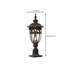 Lampe décorative rétro élégante en métal noir câblée