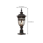 Lampe décorative rétro élégante en métal noir câblée