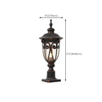 Lampe décorative rétro élégante en métal noir câblée