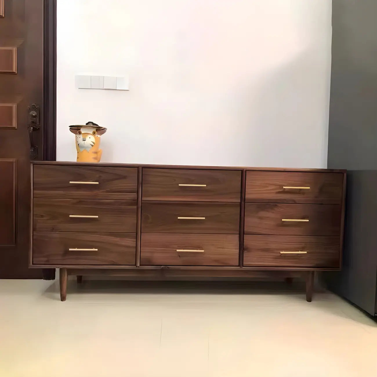 Commode double classique en pin naturel