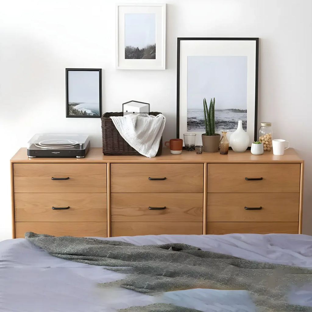 Commode double classique en pin naturel