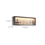 Cuisine, applique murale en bois noir, éclairage LED court, vaisselier