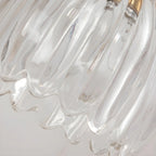 Applique murale suspendue moderne en verre doré pour salle de bain